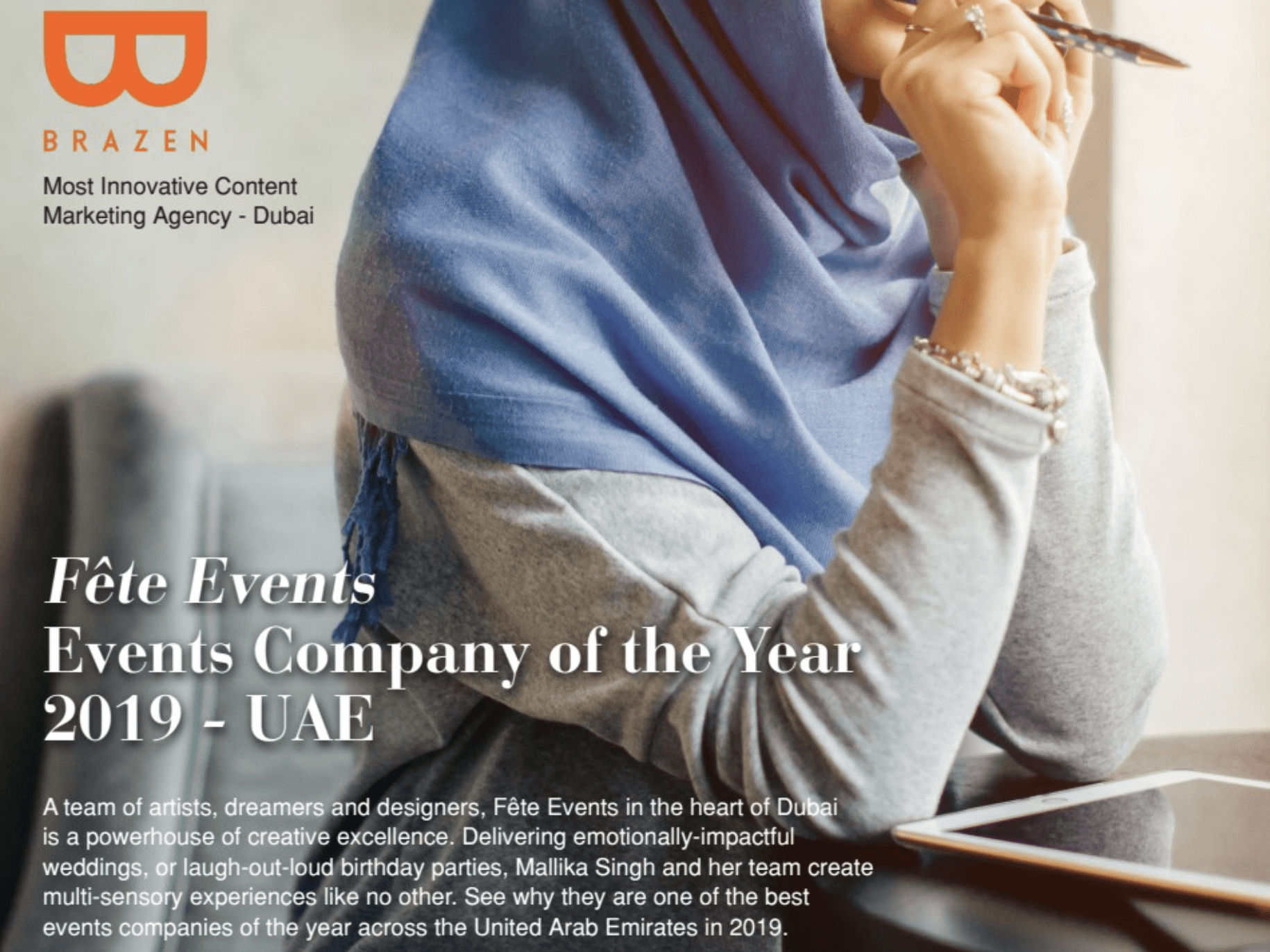 Fete Events Company of the Year UAE Fete Events Company of the Year UAE